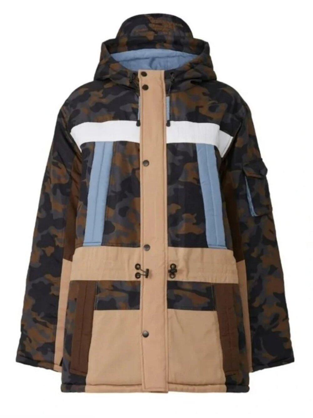 MUNTHE Navigate Ski Snowboard Jacket Camo multi $510 lux Warm Winter Coat sz 6/8